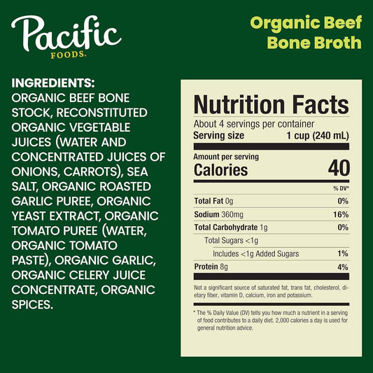 Pacific Foods Organic Beef Bone Broth – Pantry Staple Styled in a Modern Farmhouse Kitchen