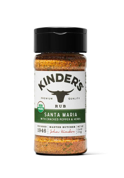 Kinder's Organic Santa Maria Rub – Backyard BBQ Seasoning for Grilling Tri-Tip and Steak Outdoors