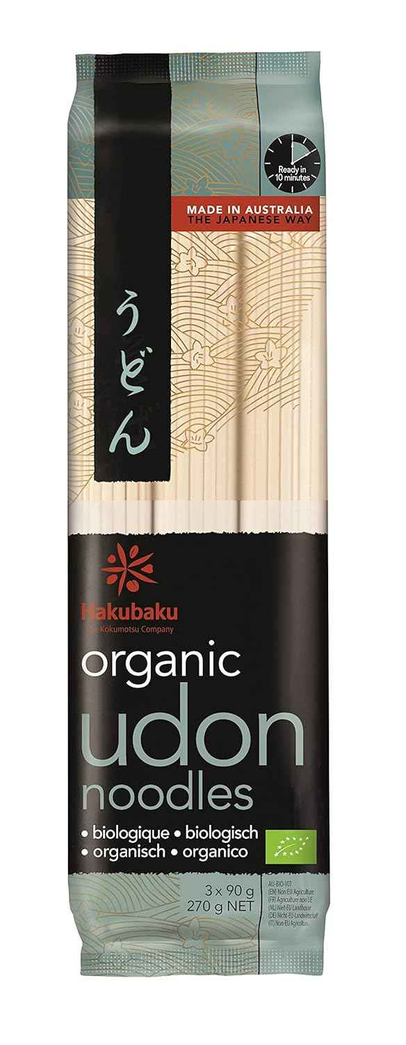 Hakubaku Organic Udon Noodles – Sodium-Wise Pantry Staple for Heart-Healthy Home Cooking