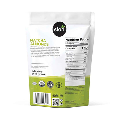 Elan Organic Matcha Almonds – Thoughtful Wellness Gift for Her Birthday and Mother's Day