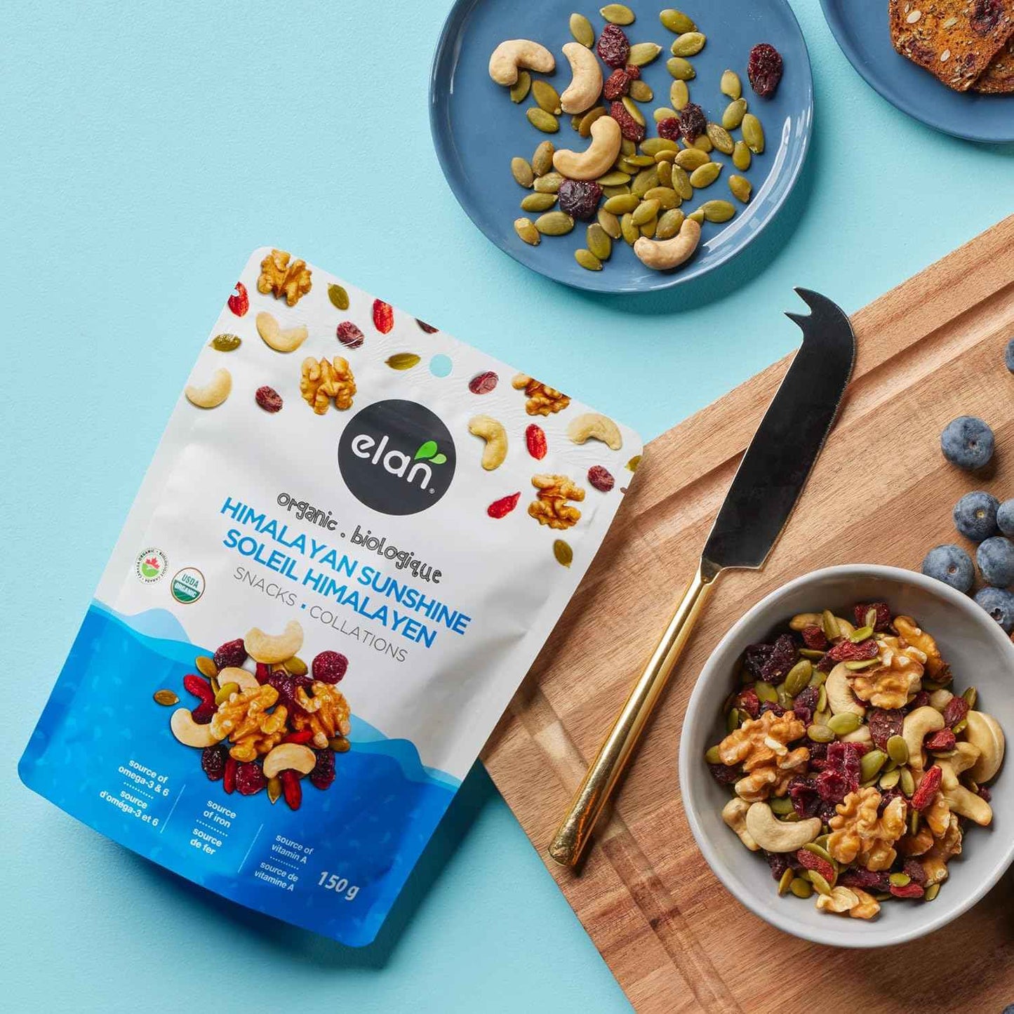 Elan Organic Himalayan Sunshine Mix – Wholesome Lunch Box Snack for School and Family
