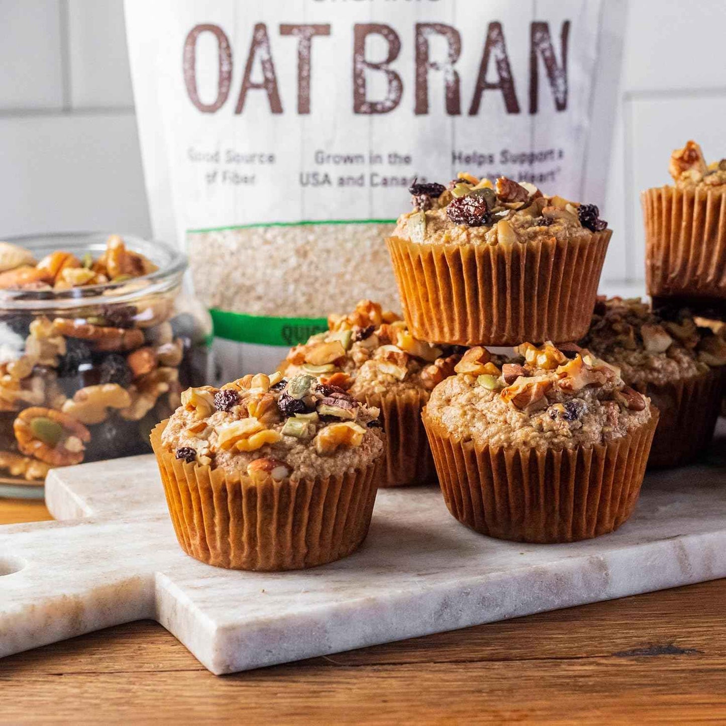 NOW Foods Organic Oat Bran – Single-Ingredient Pantry Staple for Clutter-Free Kitchens, 14 oz