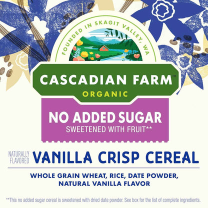 Cascadian Farm Organic Vanilla Crisp Cereal – Less-Is-More Breakfast Choice for the Neutral-Toned Eco Home, USDA Organic