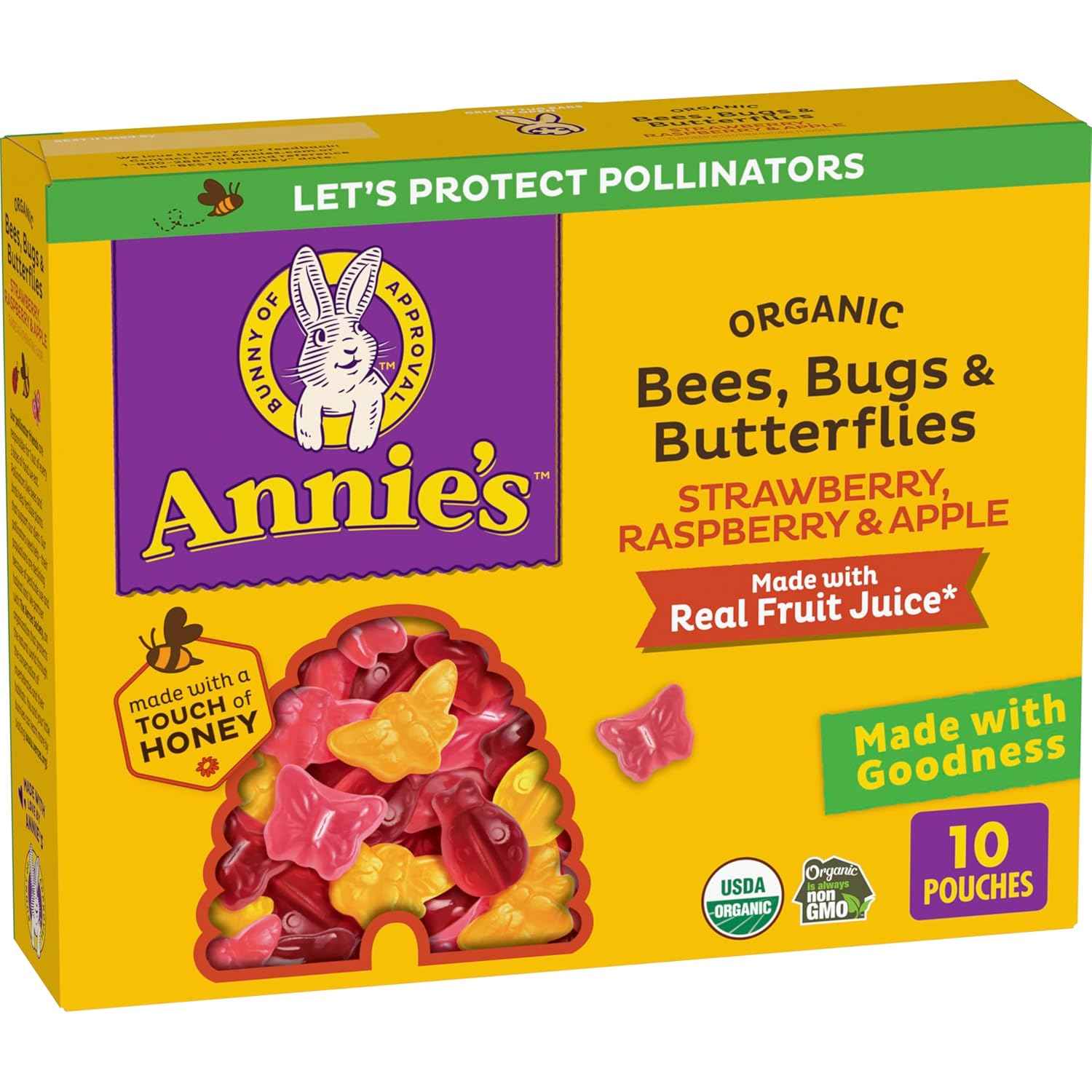 Annie's Organic Fruit Tape Swirly Strawberry – Camping and Hike Snack, 6 Lightweight Sealed Fruit Tape Rolls