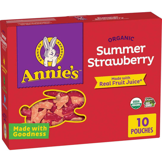Annie's Organic Fruit Tape Swirly Strawberry – Vegan and Gluten-Free Mindful Snack for Adults, 6 Rolls