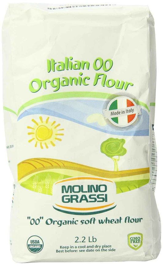 Molino Grassi USDA Organic Italian 00 Flour – Premium Imported Soft Wheat for Elevated Home Cuisine