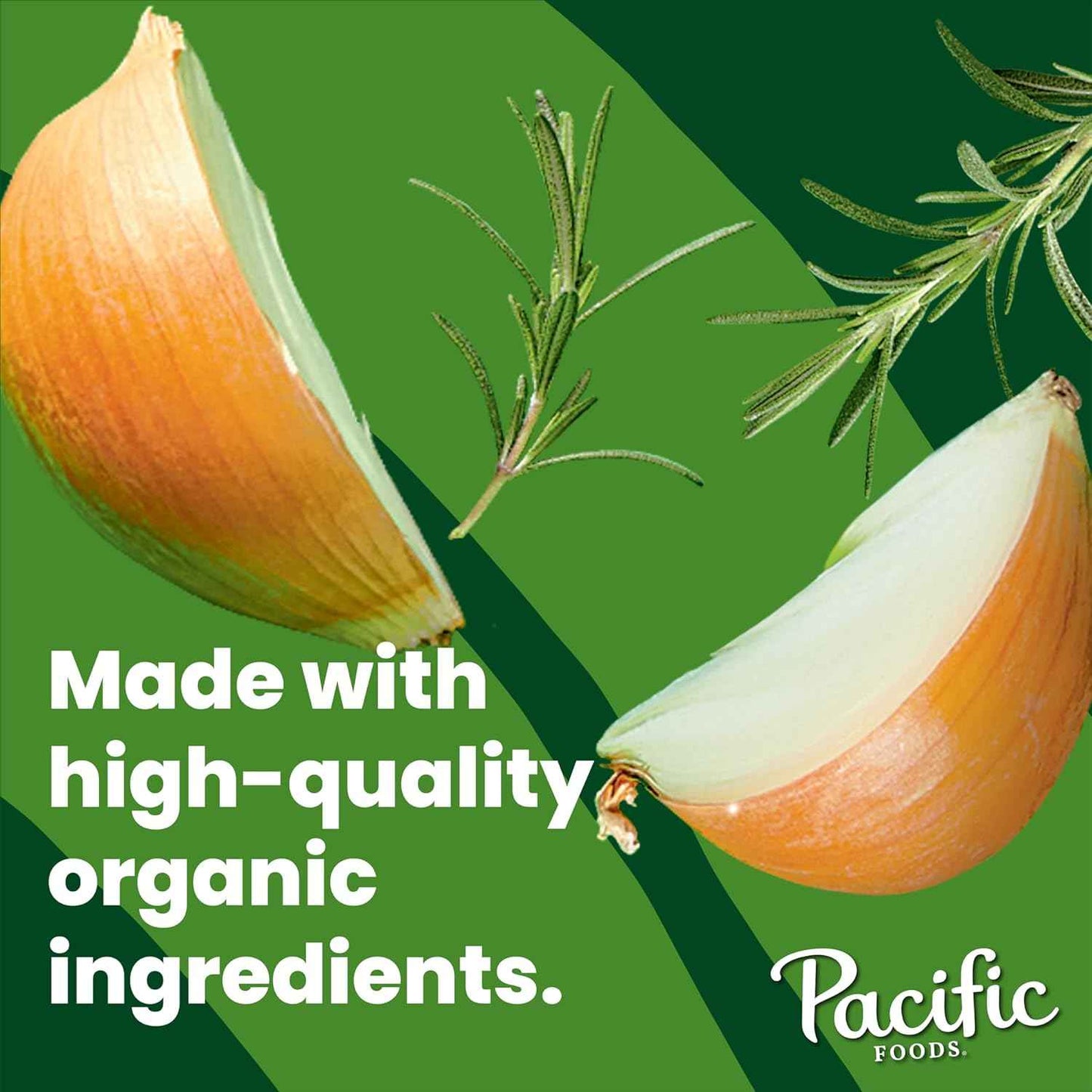 Pacific Foods Low Sodium Chicken Broth – Desk Lunch Sip Broth for Focused Workdays, 8 oz (4 Pack)