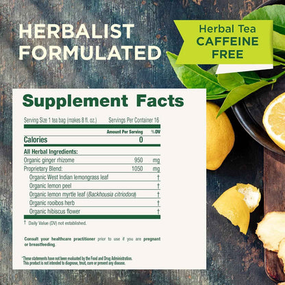 Traditional Medicinals Organic Lemon Ginger Tea – Simple USDA Organic Brew for Uncluttered Pantries and Effortless Wellness