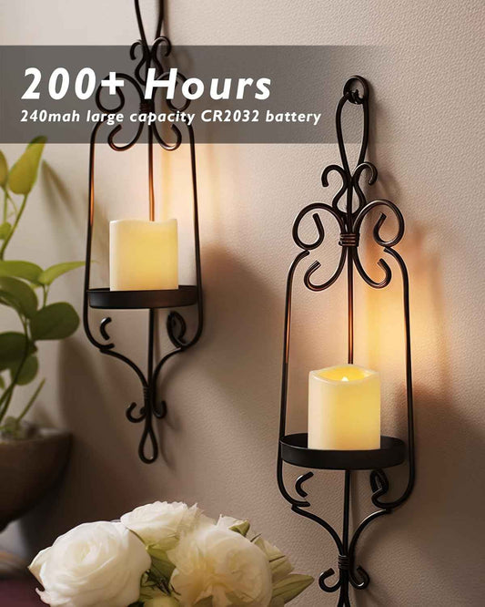 Homemory Flameless LED Tea Lights – Smokeless Battery Candles Safe Around Kids, Pets, and Curtains, 24 Pack