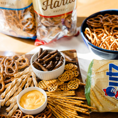 Utz Sourdough Pretzel Nuggets 52 oz Barrel – Guilt-Free Zero Cholesterol Late Night Snack with Peanut Butter Filling