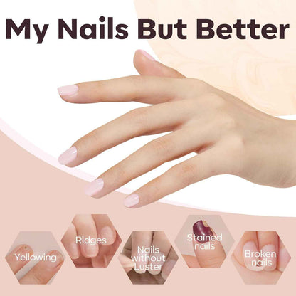 modelones Builder Gel Nail Polish – Premium At-Home Manicure Experience, Salon-Quality Nude-Pink Finish