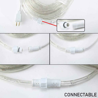 Lumiglow LED Rope Lights 50ft – UV-Resistant Camping and Backyard Lighting with 360 LED Bulbs