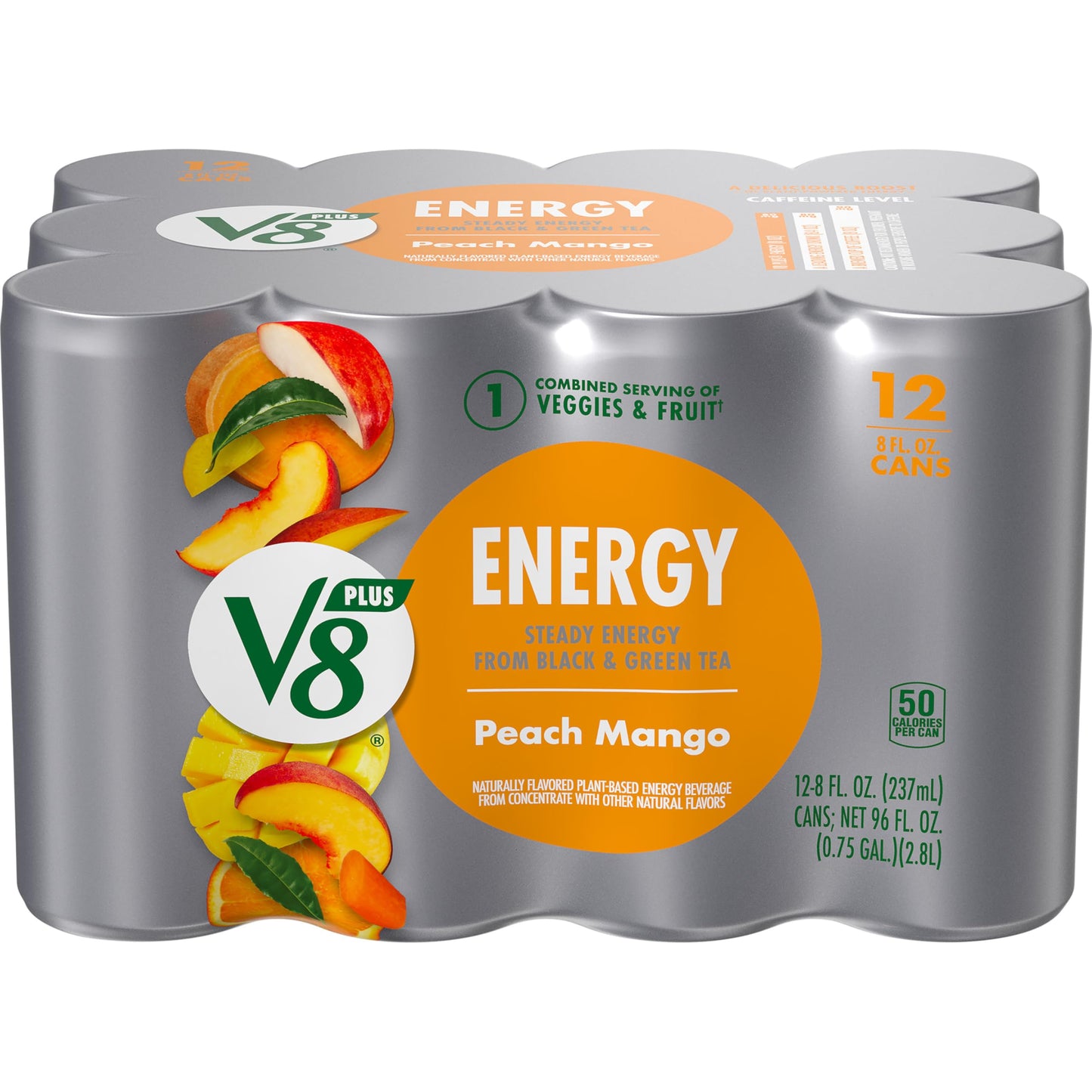 V8 +Energy Sparkling Pomegranate Blueberry – Travel Friendly Can for Camping and Roadside Refuel
