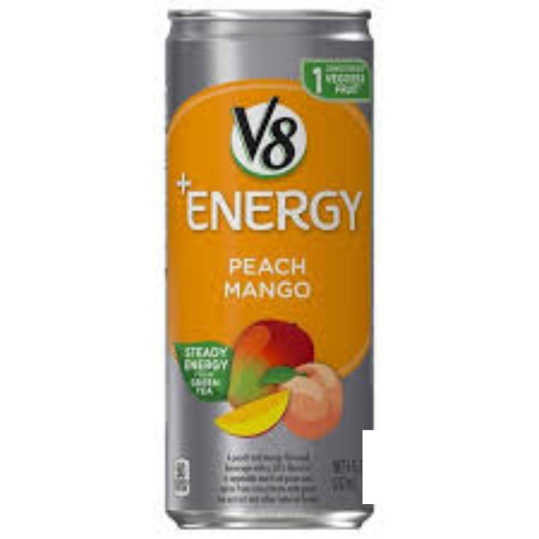 V8 +Energy Sparkling Pomegranate Blueberry – Travel Friendly Can for Camping and Roadside Refuel