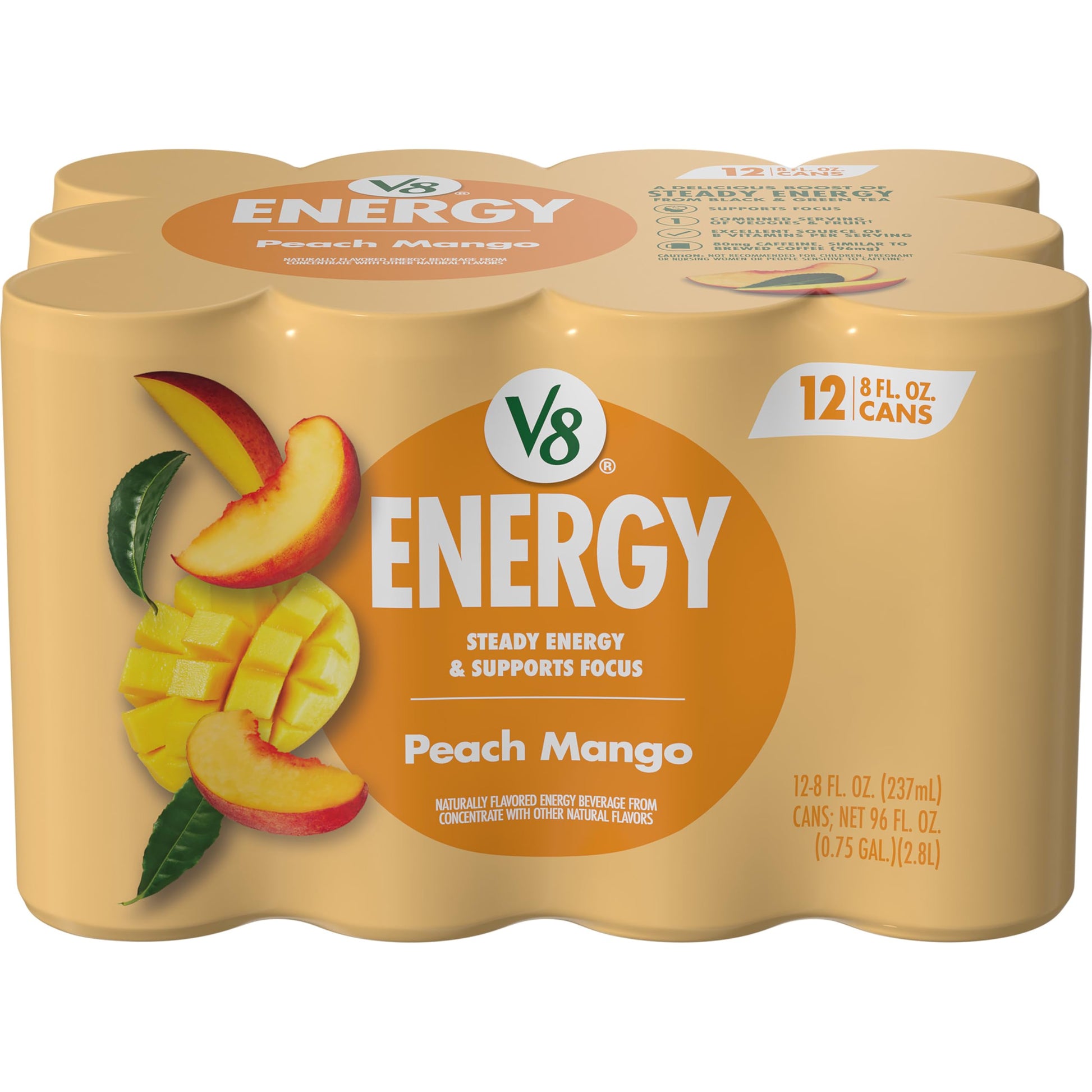 V8 +Energy Sparkling Pomegranate Blueberry – Travel Friendly Can for Camping and Roadside Refuel