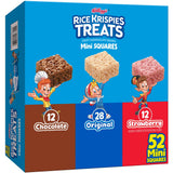 Rice Krispies Treats Mini Marshmallow Squares – Desk Drawer Snack for Office and Study Breaks, 52 Individually Wrapped Bars