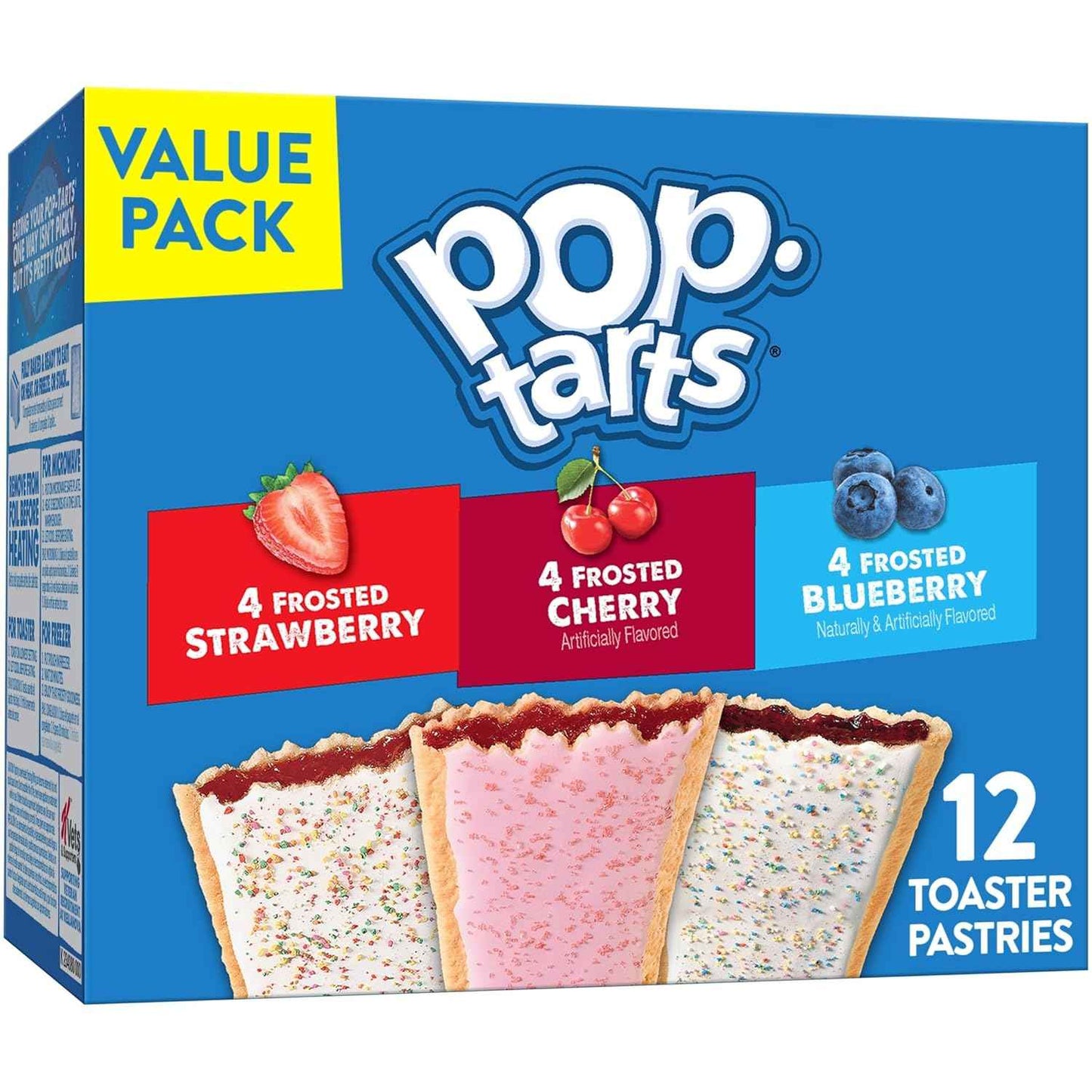 Pop-Tarts Toaster Pastries, Road Trip and Camping Snack, Shelf-Stable Variety Pack, 20.3oz Box (12 Count)