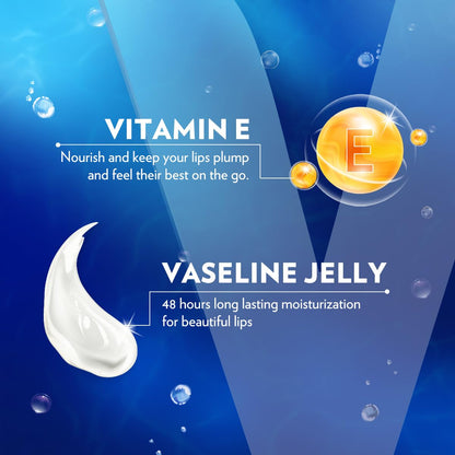 Vaseline Lip Therapy Original Care – Bedside Nightly Lip Hydration Ritual, 12-Pack Multi-Pack for Daily Self-Care