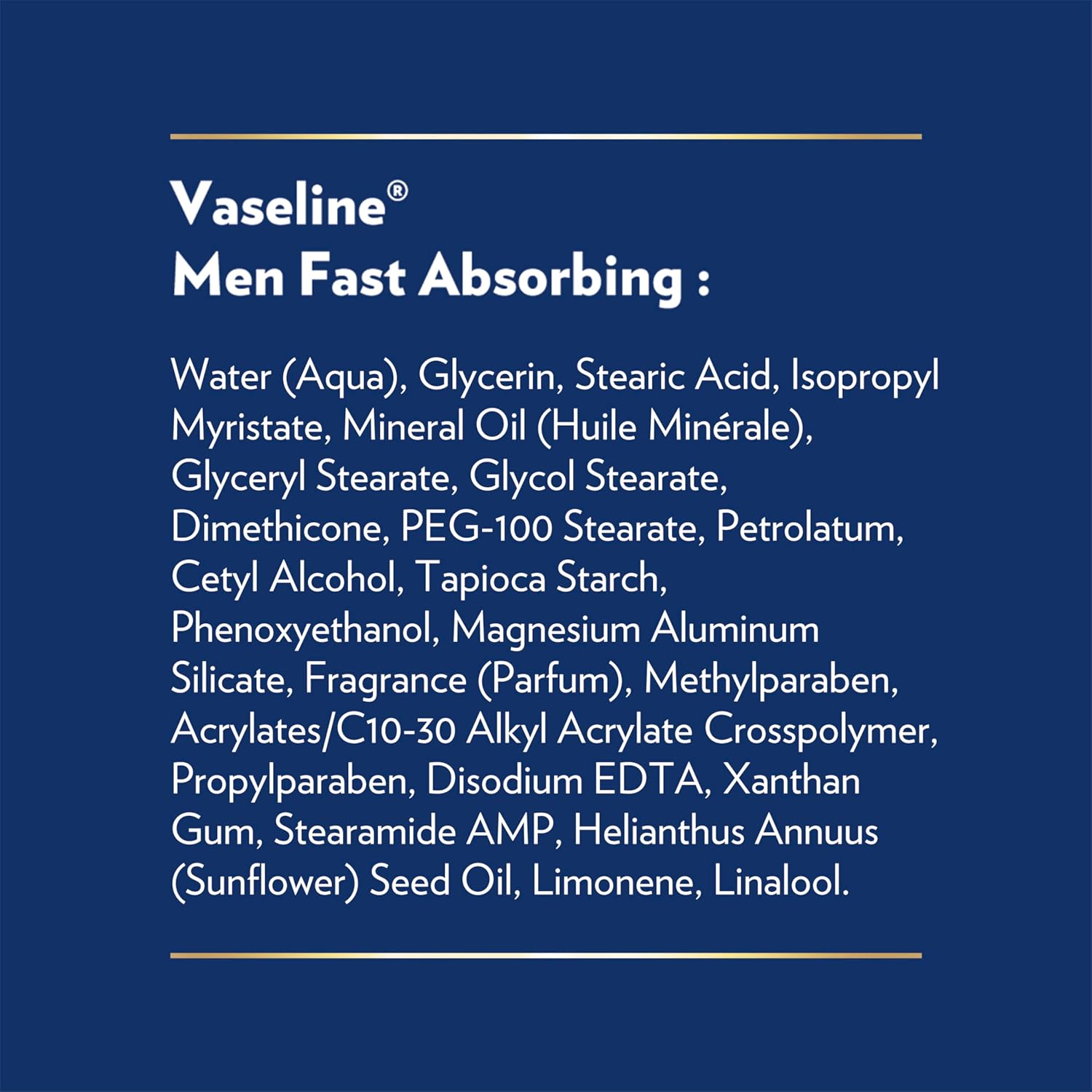 Vaseline Men's Body Lotion – Truck Cab and Work Vehicle Essential for Drivers with Cracked Skin, Non-Greasy Fast-Absorbing Formula
