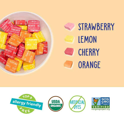 YumEarth Organic Chewys Vegan Gluten Free Candy – Worry Free Classroom Treat for Sensitive Kids