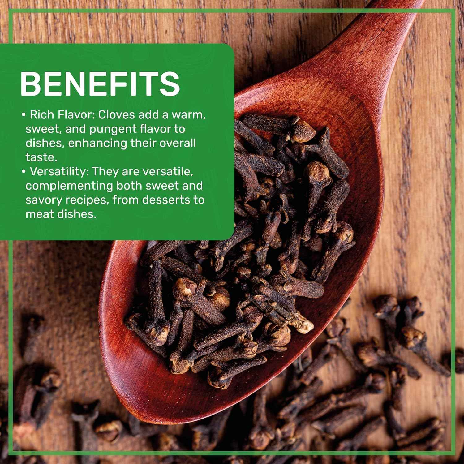 Jiva Organic Whole Cloves – Mindful Kitchen Spice for Bedtime Tea Rituals, 3.5 oz Resealable Pouch