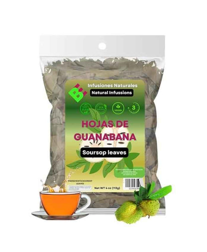 Guanábana Hojas Soursop Leaf Tea – Calming Caffeine-Free Herbal Infusion for Evening Wind-Down Rituals