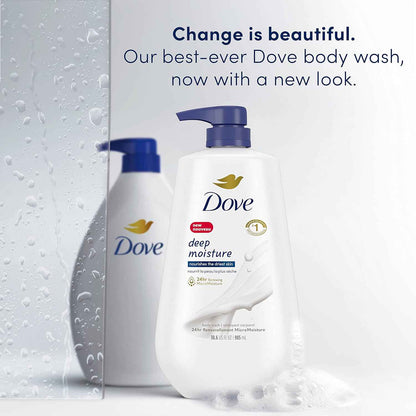 Dove Body Wash Deep Moisture 30.6 oz – Mindful Wind-Down Bath Time Body Cleanser for 24-Hour Hydration