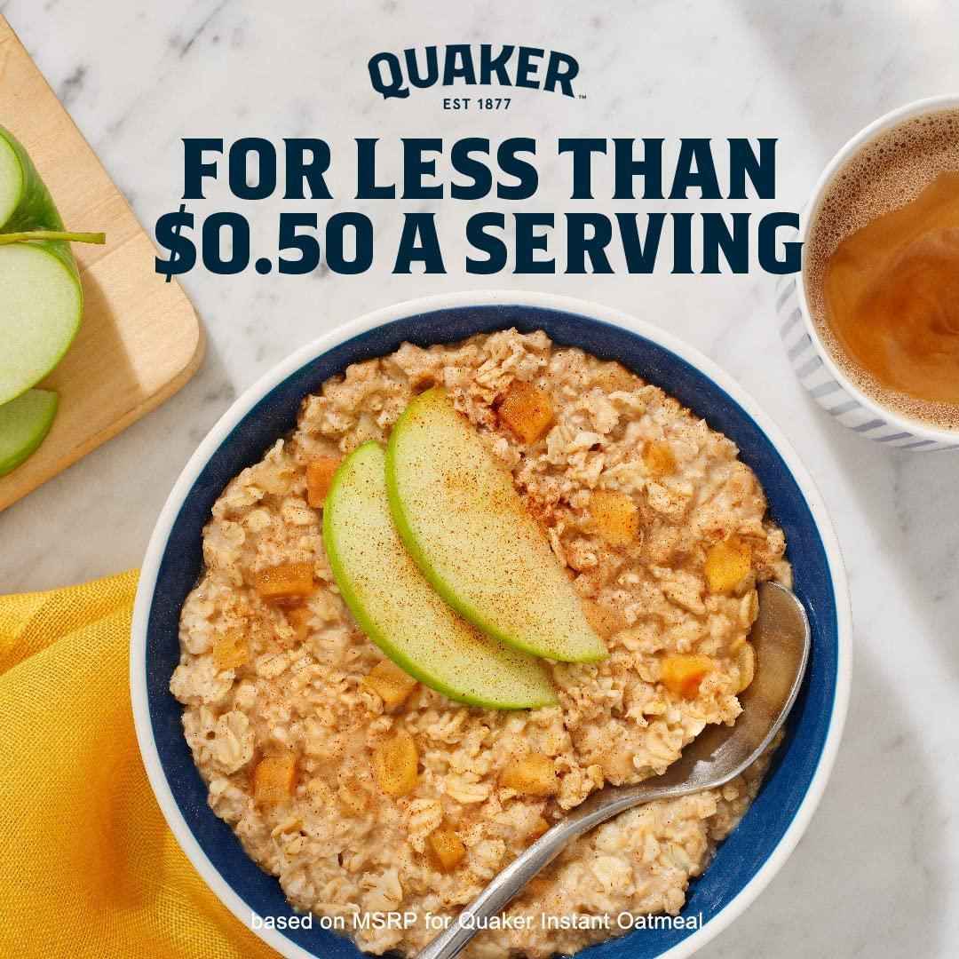 Quaker Immunity Instant Oatmeal – Mindful Morning Ritual for Wellness Routines, 3 Flavor Pack Fortified with Zinc and Vitamin D