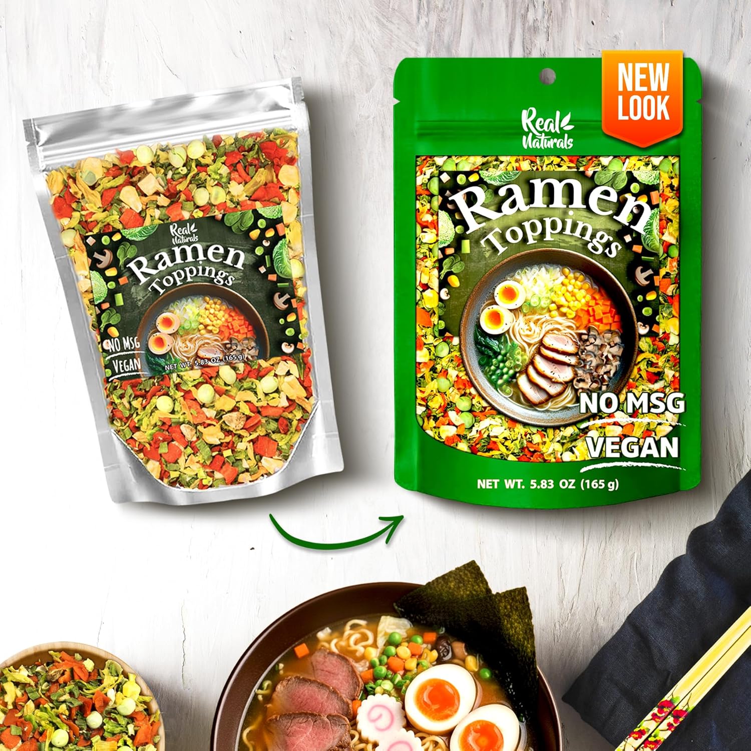 VeggieRush Freeze-Dried Veggie Sprinkle – Sneaky Veggie Topper for Kid-Friendly Ramen Bowls