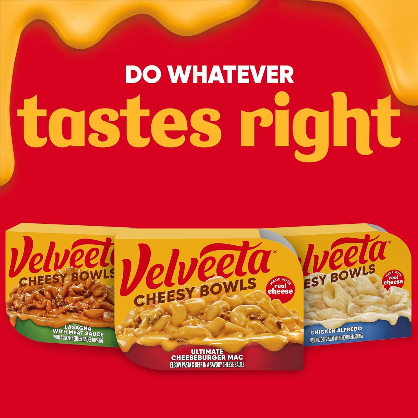 Velveeta Cheeseburger Mac Bowl – Quick Desk Microwave Meal for Back-to-Back Workdays, 9 oz Ready-to-Heat Tray