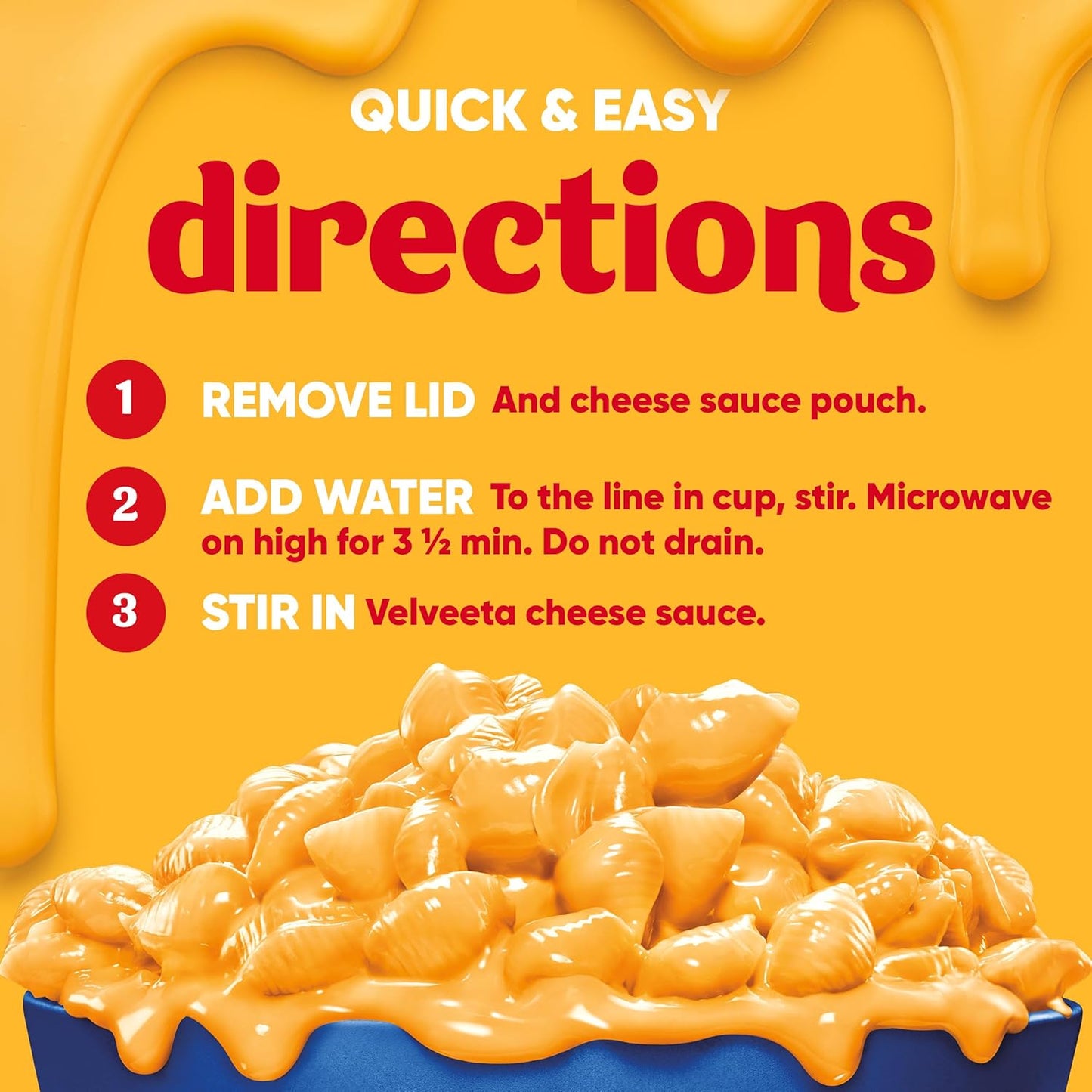 Velveeta Shells & Cheese Original Microwaveable Cup – Kid-Friendly Lunchbox Pasta for Picky Eaters, 2.39 oz Single-Serve