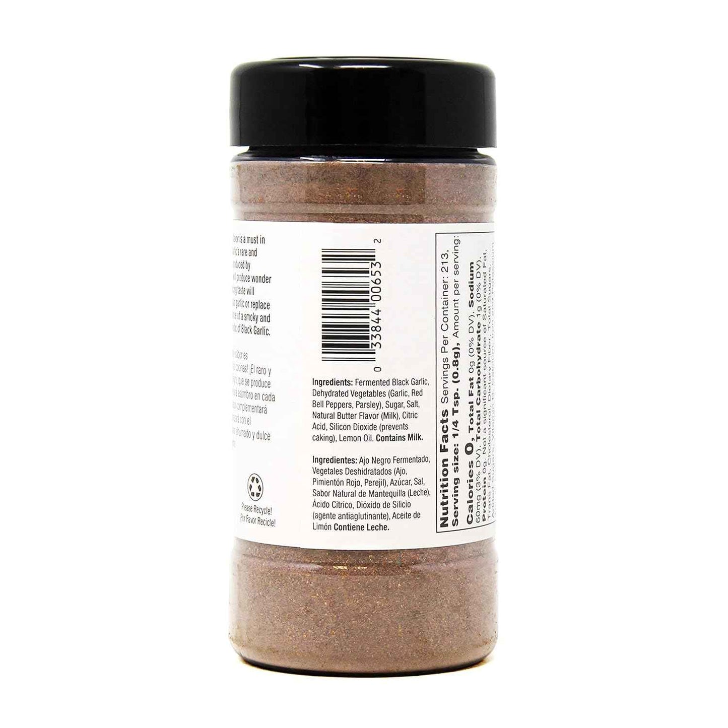 Badia Black Garlic Seasoning, 6 oz – Gourmet Finishing Salt Alternative for Steaks, Seafood & Pasta Dishes