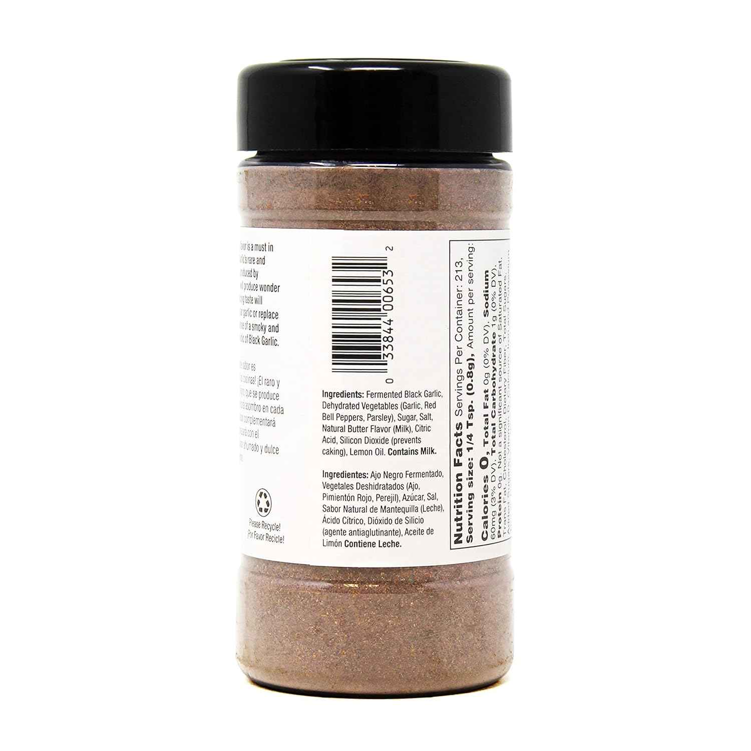 Badia Black Garlic Seasoning, 6 oz – Gourmet Finishing Salt Alternative for Steaks, Seafood & Pasta Dishes