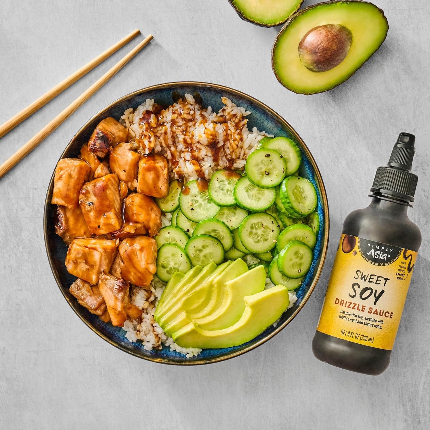 versatile formulation compatible with rice, noodles, proteins, and dumplings