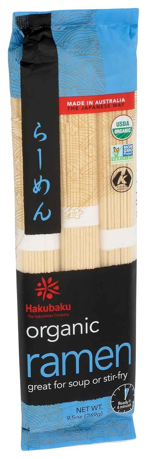 Hakubaku Organic Ramen Noodles, 9.5 oz – Clean Pantry Staple for Mindful Home Cooks
