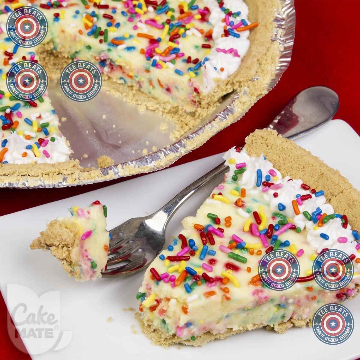 Cake Mate Rainbow Jimmies – Child-Friendly Colorful Sprinkles for Cupcakes, Pancakes, and Weekend Baking with Kids, Resealable 10.5 oz Tub