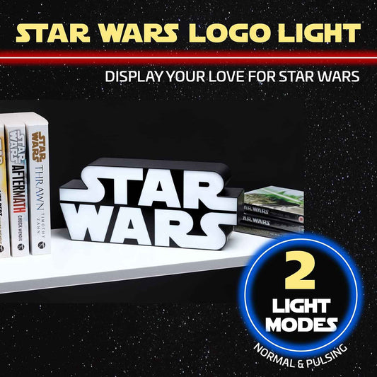 Paladone Star Wars Logo Light – Safe Nursery Night Light for Kids, Touch Control LED