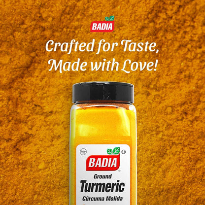 Badia Ground Turmeric Powder 16 oz – Birthday Gift for Mom Who Loves Indian Cooking and Golden Milk