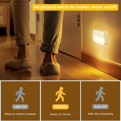 LumiGuard Step Light – Smoke-Free Battery Nightlight for Hallways and Stairs, Motion Activated Indoor Safety