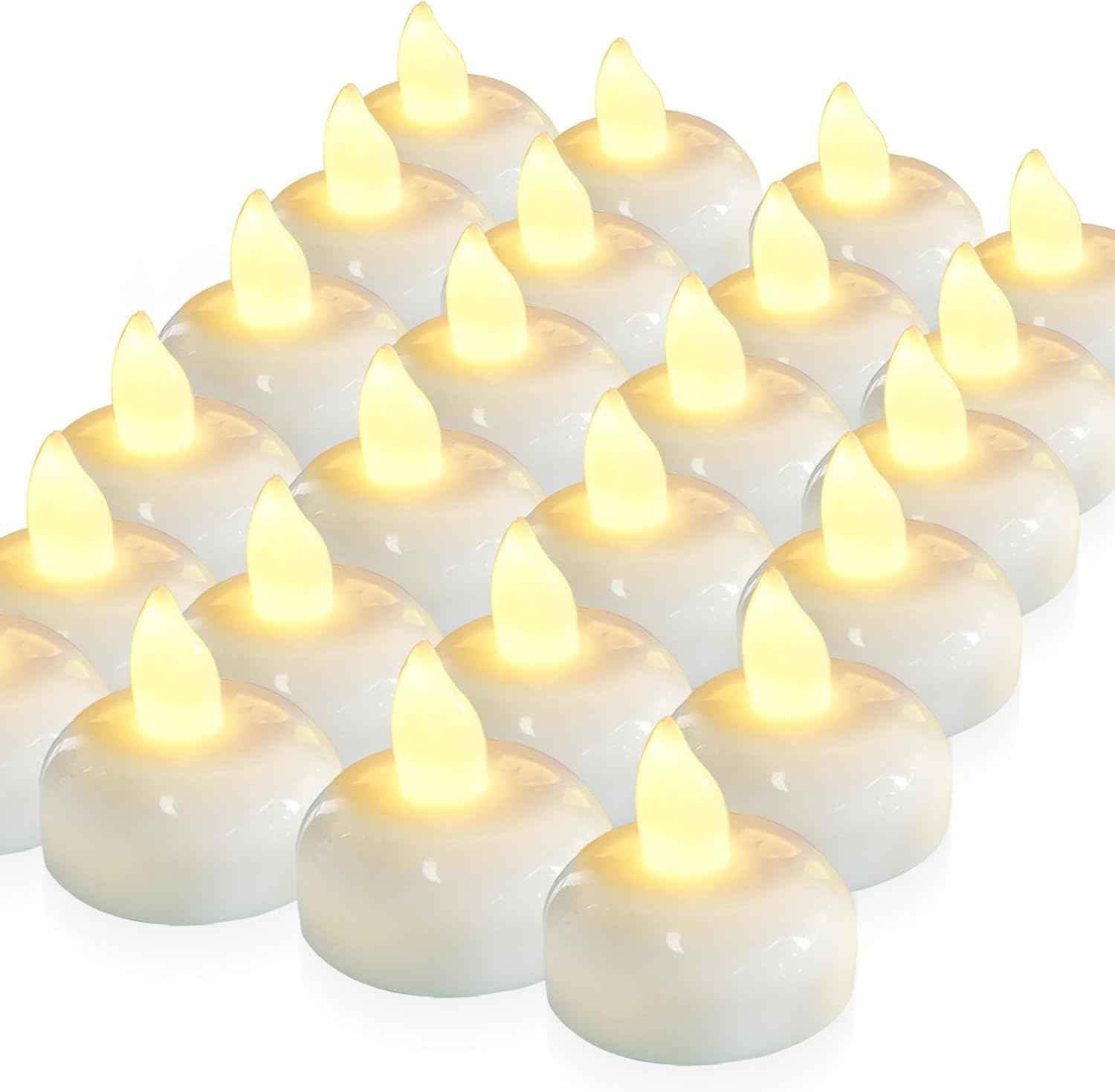 Homemory Flameless Floating Candles – Thoughtful Housewarming and Birthday Gift for Her, Bulk Set of 12 to 48