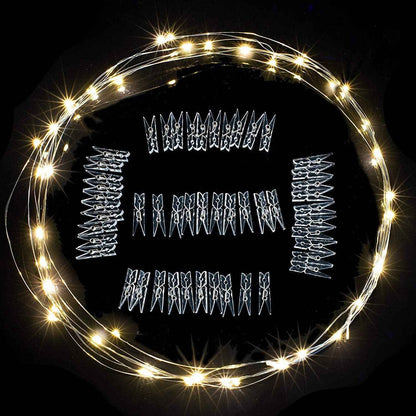 Aurora Glow Simple LED Fairy Lights 17Ft – Clean Warm White String Lights for Intentional Spaces