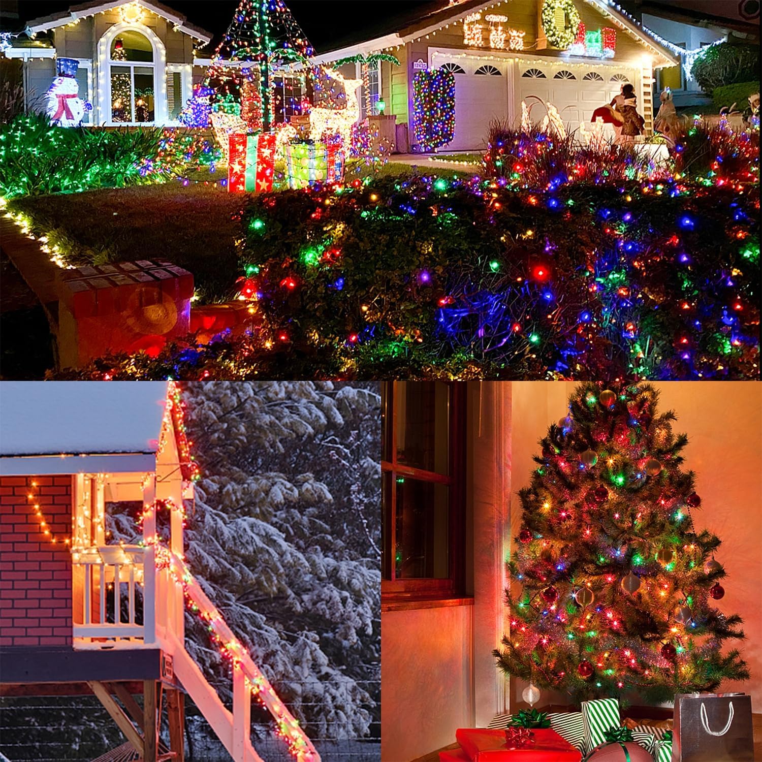 WATERGLIDE 1000 LED String Lights 328ft – Thoughtful Housewarming & Holiday Gift for Her with Remote