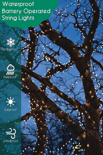 Brightever Battery String Lights – Nursery Safe Lighting with No Flame or Heat