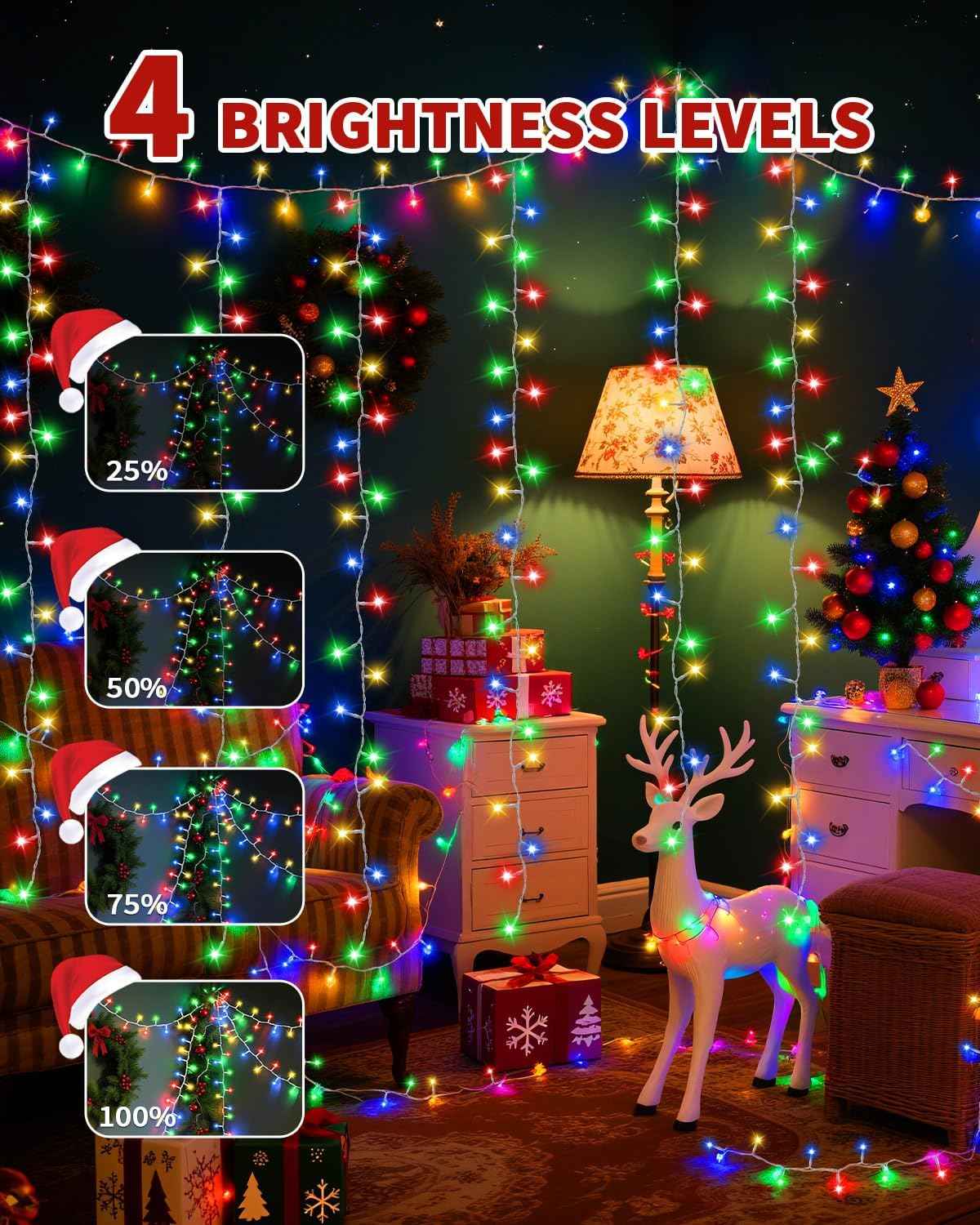 BZBANRN 1200 LED Twinkle Lights with Gift-Ready Packaging, Birthday and Secret Santa Idea for Her, Mom, and Couples