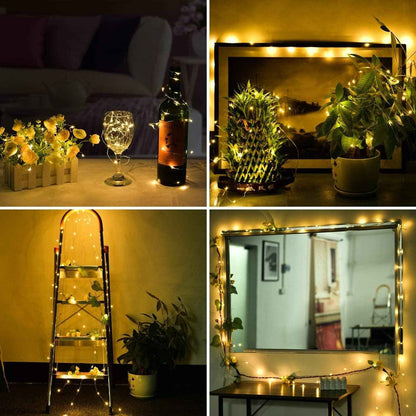 ANJAYLIA Battery Operated Fairy Lights – Aesthetic Nursery and Reading Nook Accent, Warm White Glow