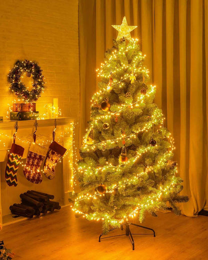 Luminoak Fairy Lights Battery Operated – Cozy Bedroom Decor, Warm White String Lights for Living Room Aesthetic and Home Ambiance