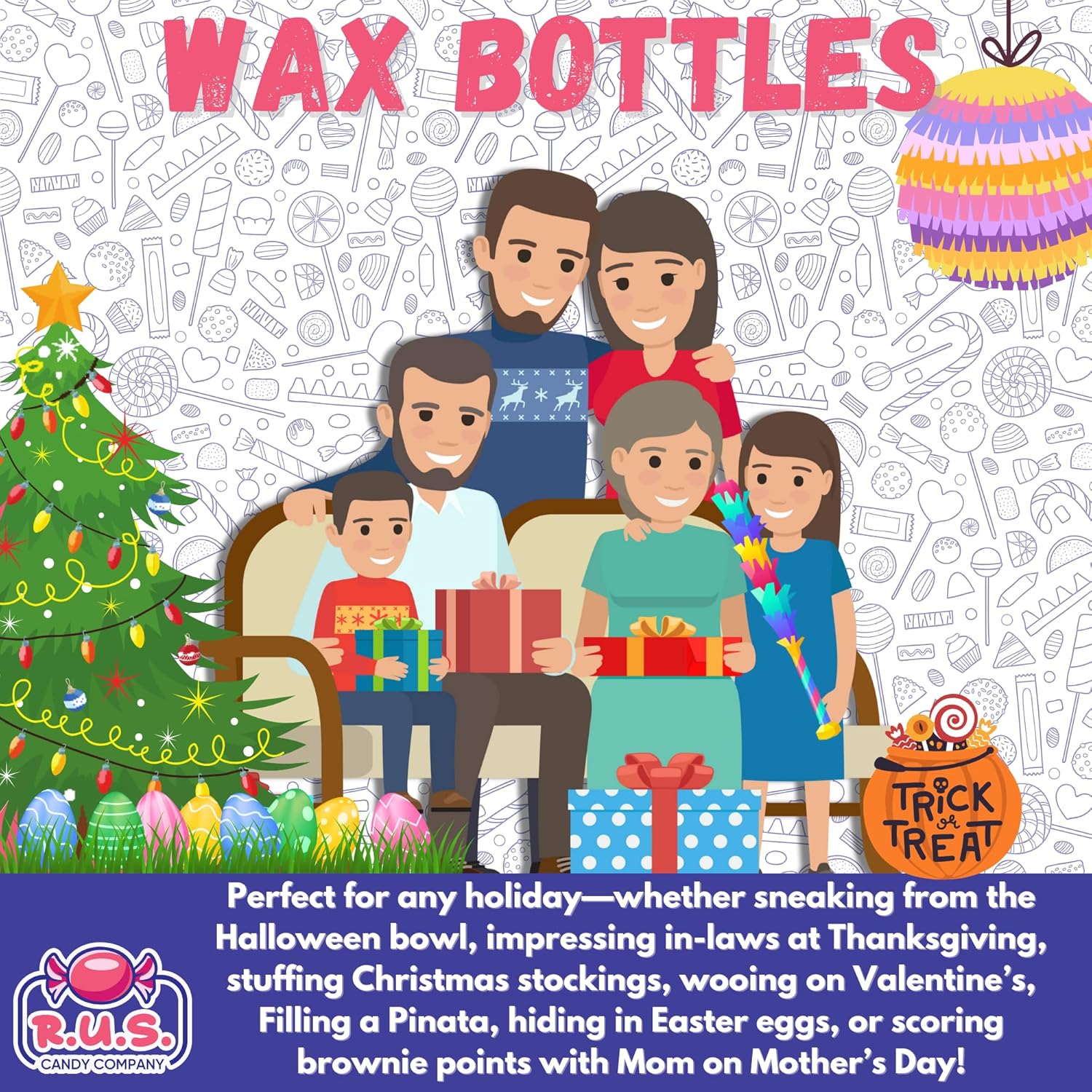Wax Bottle Candy 1/2 Lb – Mindful Nostalgic Snack Ritual for Solo Wind-Down Evenings at Home