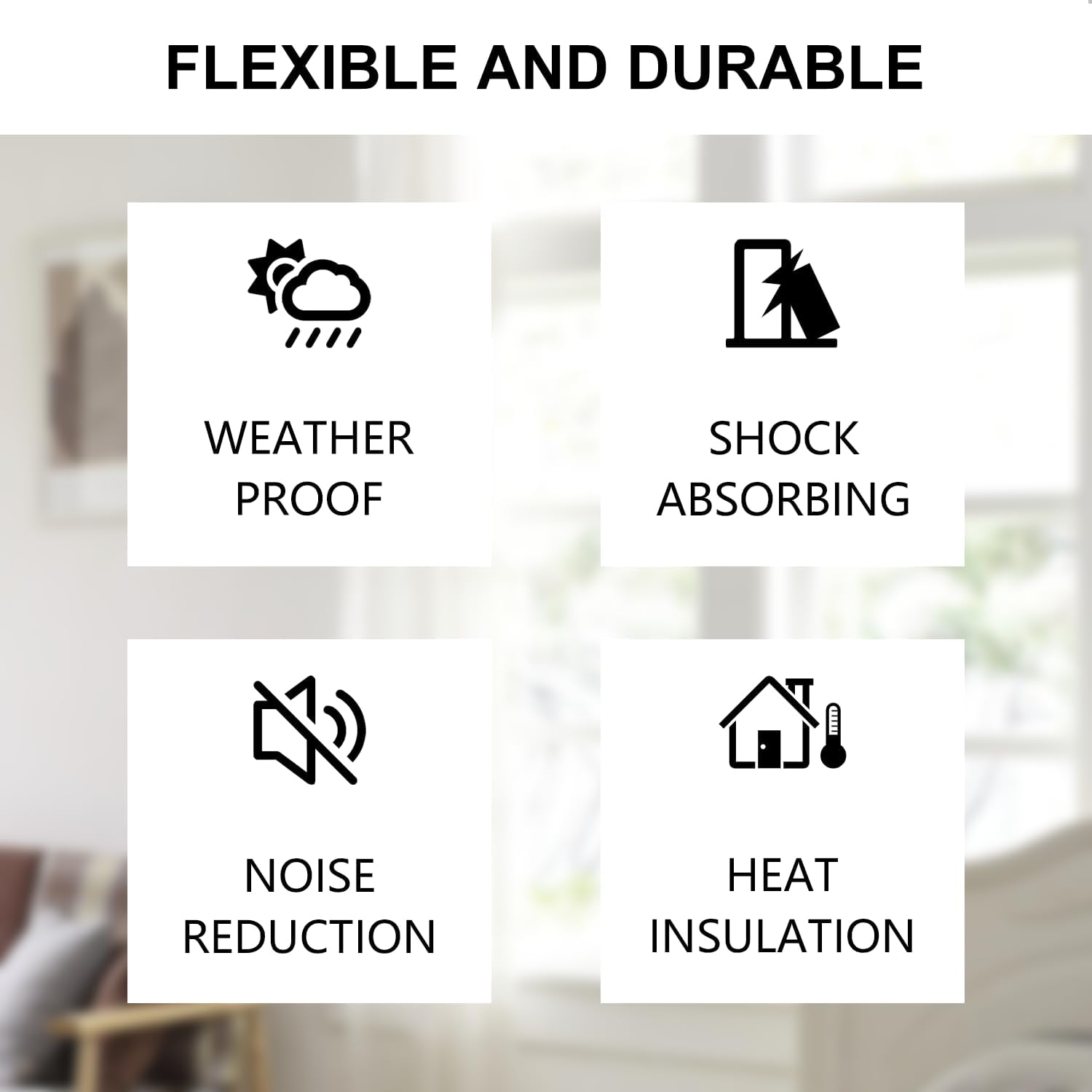 Weather Stripping Door Seal Strip – Intentional Home Edit, Single Roll Multi Purpose Foam Tape