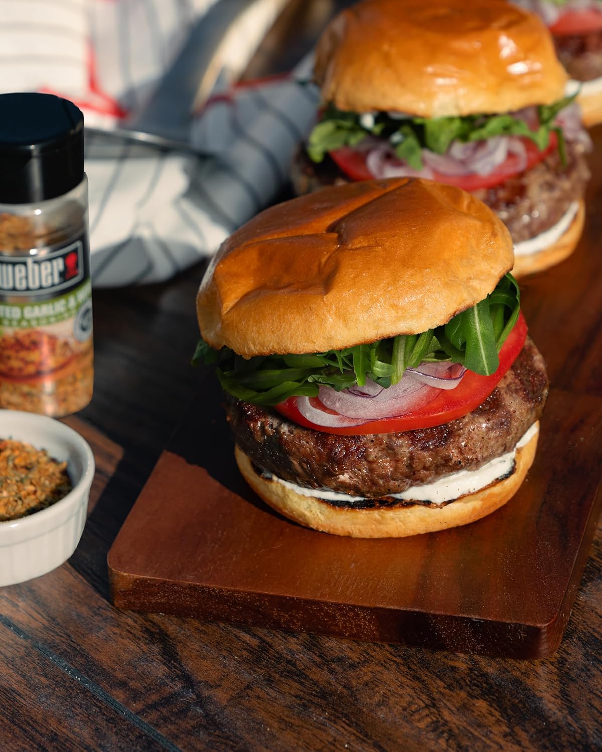 Weber Roasted Garlic & Herb Seasoning – Outdoor BBQ Spice Blend for Patio Grilling, Tailgating, and Camping Trips