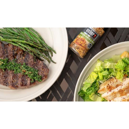 Weber Roasted Garlic & Herb Seasoning – Outdoor BBQ Spice Blend for Patio Grilling, Tailgating, and Camping Trips
